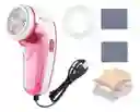 Quitamotas Eléctrico Saca Motas Saca Pelusas Portátil Rosado