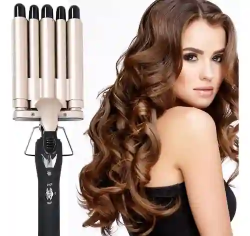 Pinza Onduladora Rizadora Para Cabello En Bucle 5 Tubos