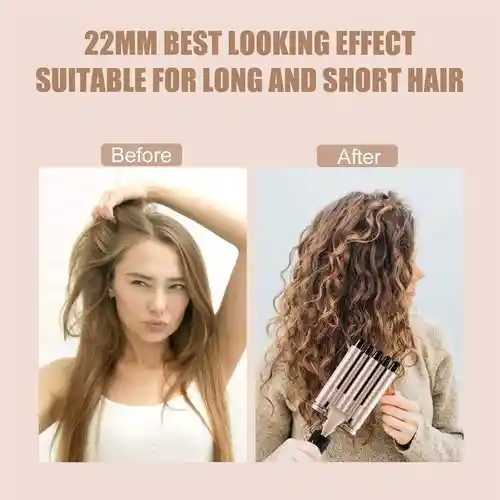 Pinza Onduladora Rizadora Para Cabello En Bucle 5 Tubos