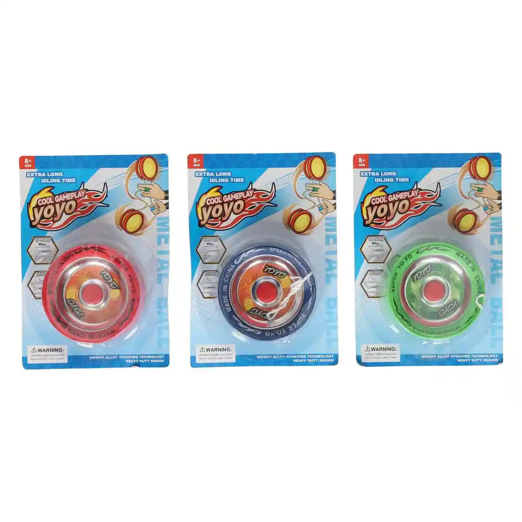 Yoyo Metal Super Yo-yo Extra Largo Colores