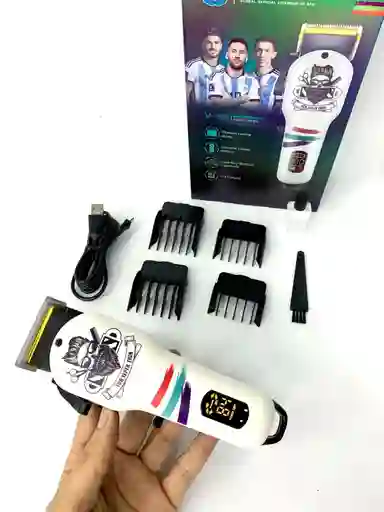 Maquina Peluquera Inalambrica Recargable Vgr-699 Estampada De Uso Profesional