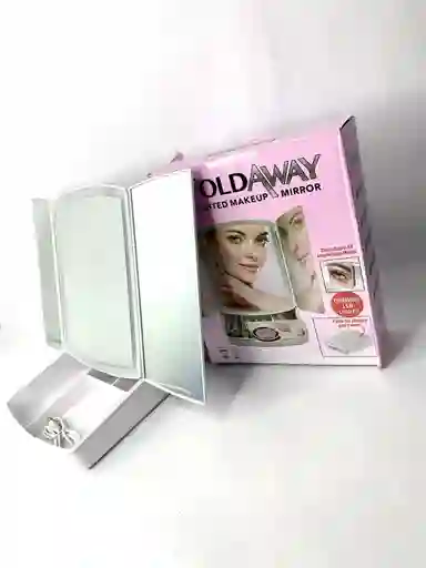 Organizador De Maquillaje Con Espejo De Luz Led