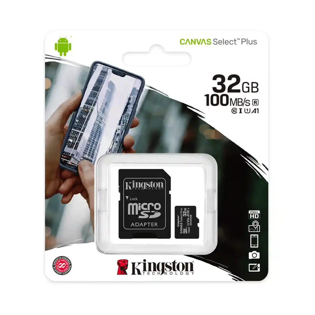 Tarjeta Microsd Kingston 32 Gb Clase 10