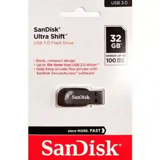 Memoria Usb Sandisk Ultra Shift 32 Gb 3.0