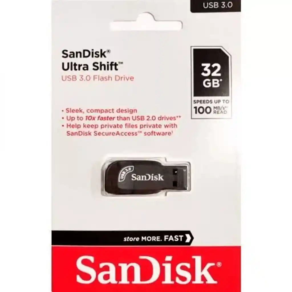 Memoria Usb Sandisk Ultra Shift 32 Gb 3.0