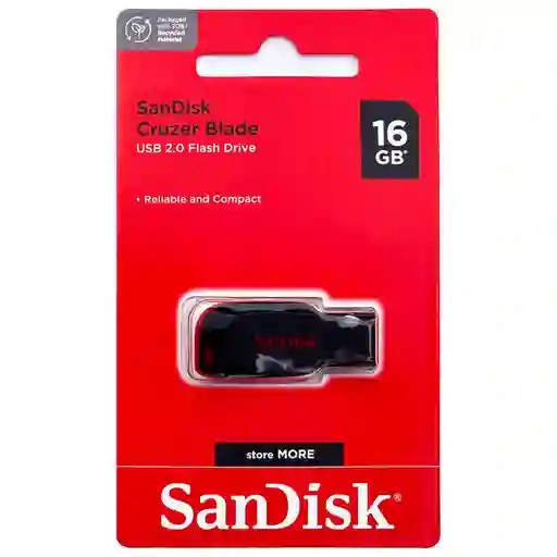 Memoria Usb Sandisk Cruzer Blade 16 Gb