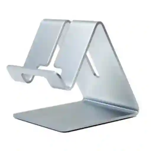Soporte Para Celular Metalizado Gris Universal