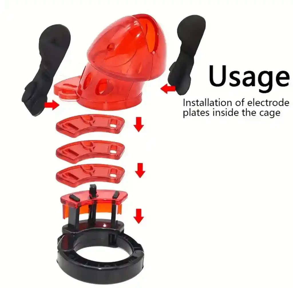 Jaula De Castidad Para Pene Sadomasoquismo Black Dispositivo De Castidad Masculino Bondage Sumisión