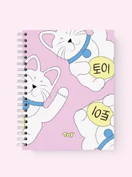 Notebook Tokio Neko Cuadriculado
