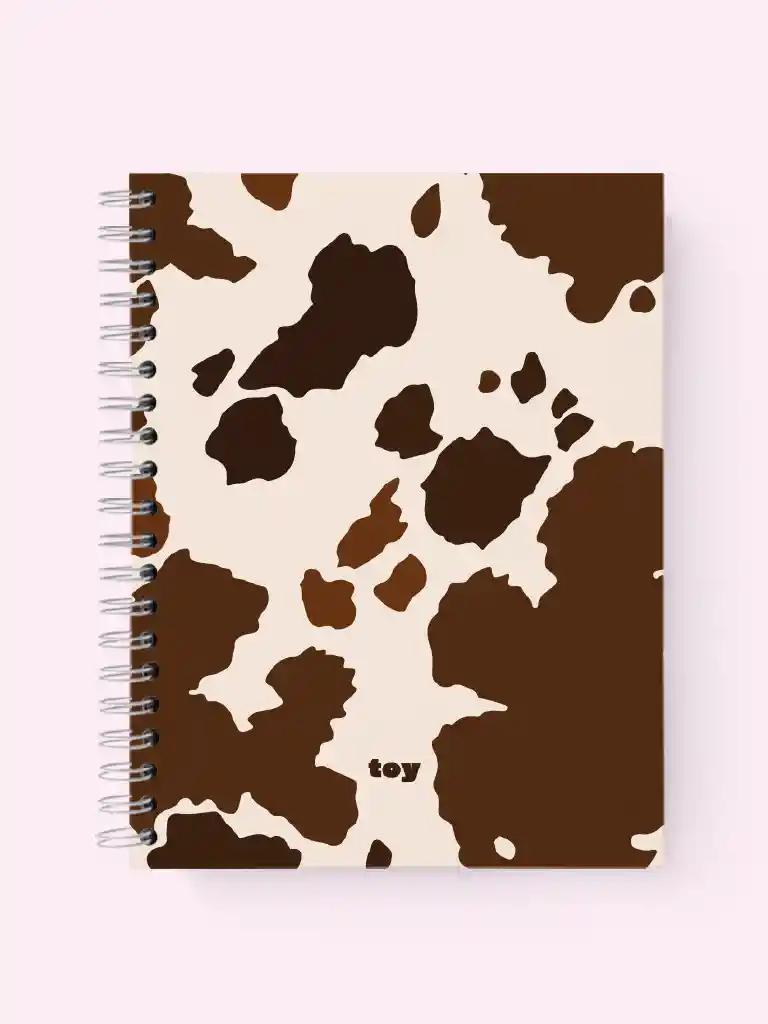 Notebook Cow Print Cuadriculado