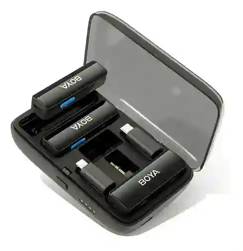 Micrófono De Solapa Inalámbrico Dual - Profesional Boya/ Boyalink - Multicompatible