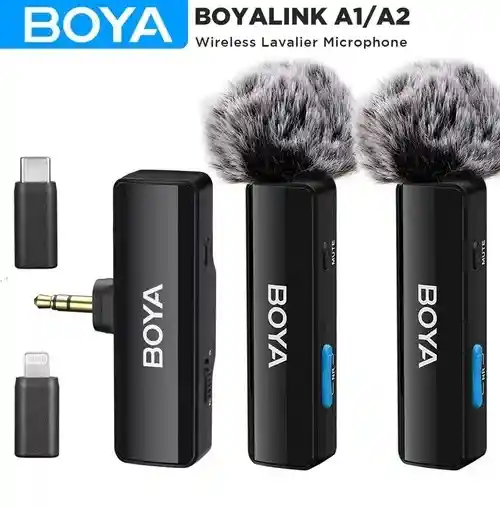 Micrófono De Solapa Inalámbrico Dual - Profesional Boya/ Boyalink - Multicompatible