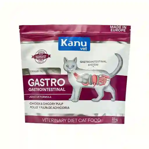 Alimento Medicado Seco Gastrointestinal Kanu Vet Para Gato Adultos