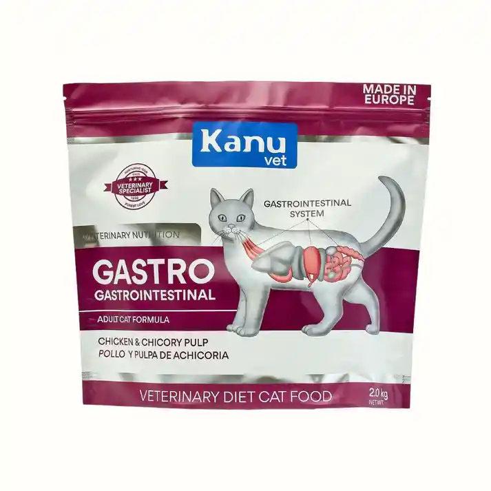 Alimento Medicado Seco Gastrointestinal Kanu Vet Para Gato Adultos
