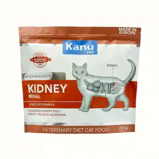 Alimento Medicado Kanu Vet Renal Para Gato Adultos