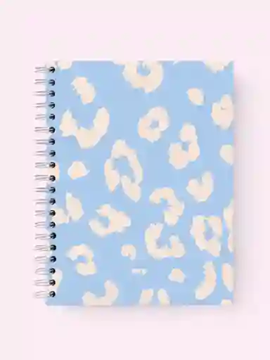Notebook Animal Print Azul Rayado