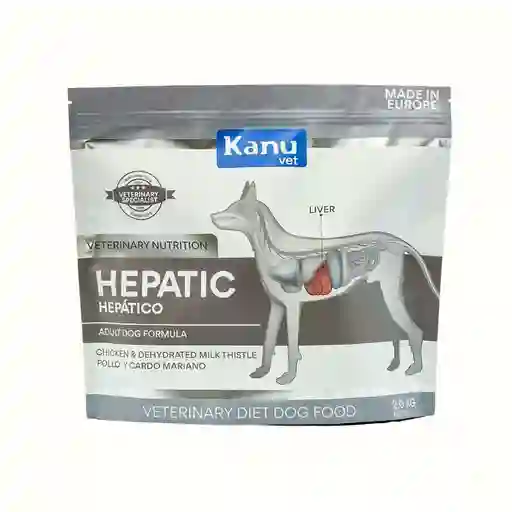 Alimento Medicado Kanu Vet Hepático Para Perro Adultos