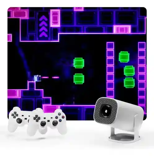 Proyector Smart Android 2 En 1 Emulador De Juegos Inalambrico