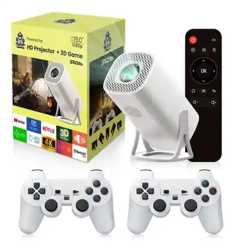 Proyector Smart Android 2 En 1 Emulador De Juegos Inalambrico