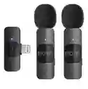 2 Micrófonos Boya By-v2 Dual Omnidireccionales Conexión Lightning Inalámbricos