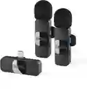 2 Micrófonos Boya By-v2 Dual Omnidireccionales Conexión Lightning Inalámbricos