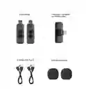 2 Micrófonos Boya By-v2 Dual Omnidireccionales Conexión Lightning Inalámbricos