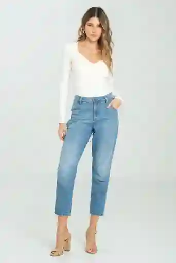 Jeans Kamil Color Azul Medio Talla 6
