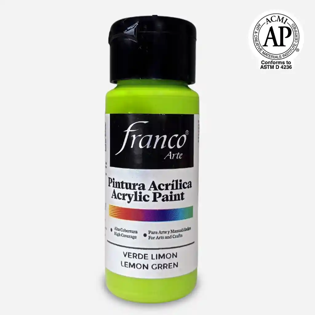 Pintura Acrílca Verde Limón Franco Arte
