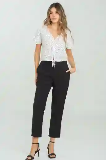 Pantalon Harem Bali Color Negro Talla 6