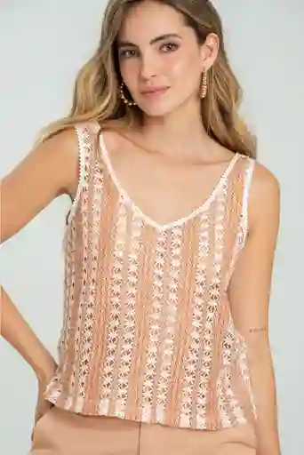 Blusa En Tejido Antonia Color Blush Talla Xs