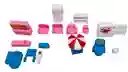 Casa De Muñecas Con Accesorios Regalo Niñas Rosado Plástico