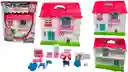 Casa De Muñecas Con Accesorios Regalo Niñas Rosado Plástico