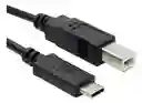 Cable Tipo C A Usb B Impresora Multifuncional 3 Metros
