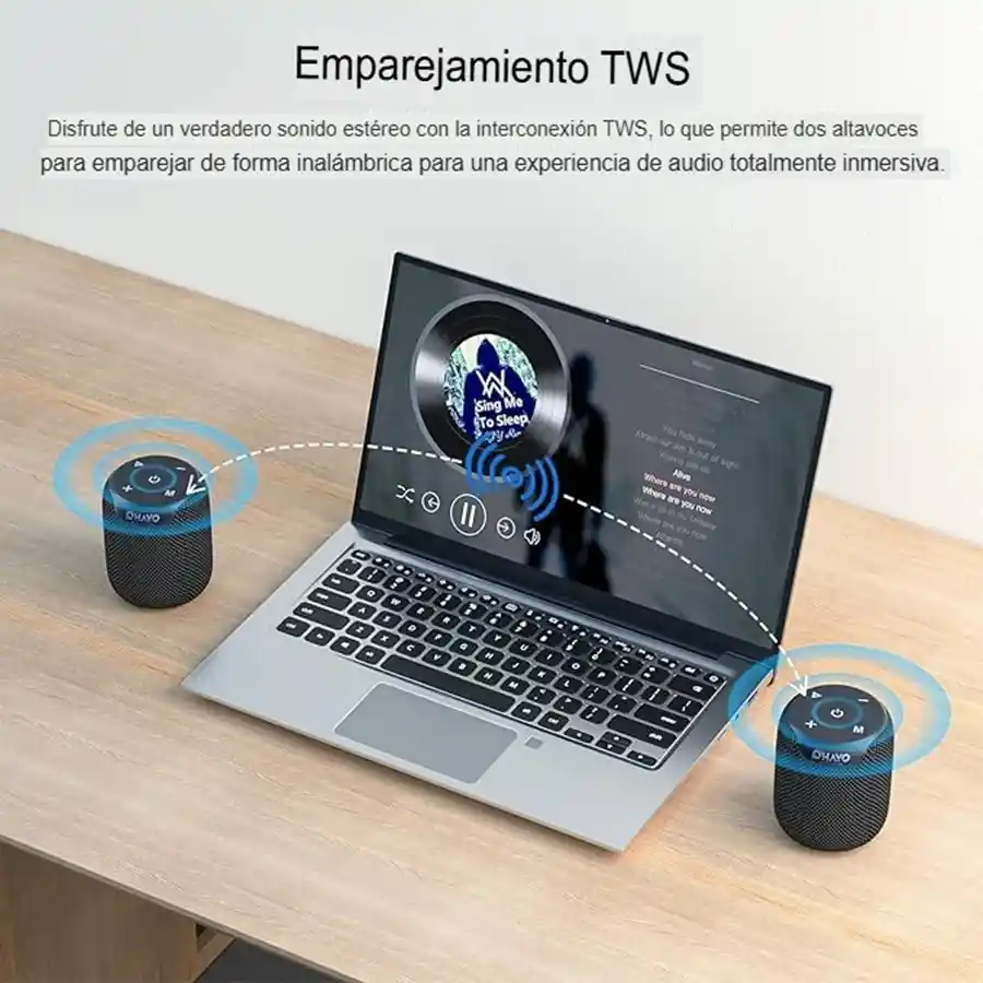Parlante Ohayo Ipx7 Impermeable Bluetooth 5.3, 15w Estéreo