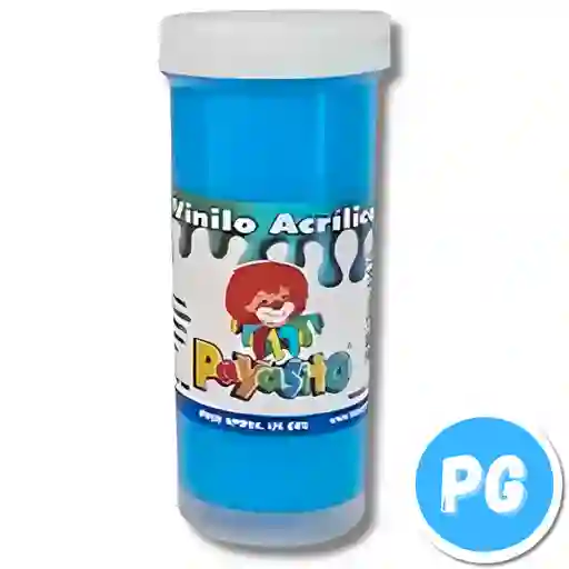 Vinilo Payasito Escolar 125 Gramos Azul Claro