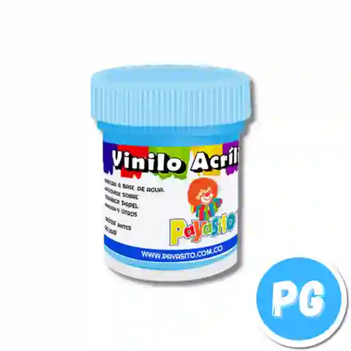 Vinilo Payasito Escolar 80 Gramos Azul Claro