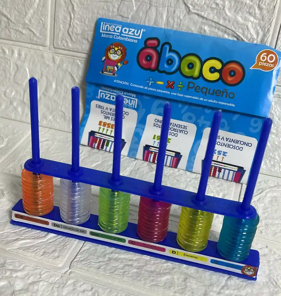 Abaco Linea Azul Pequeño Pasta
