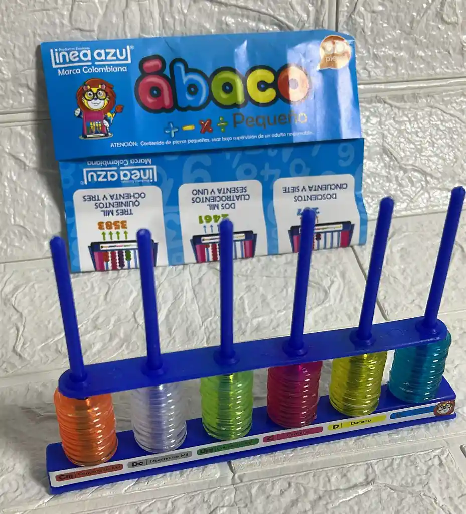 Abaco Linea Azul Pequeño Pasta