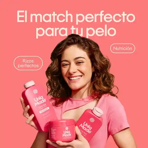 Shampoo Cabello Rizado Uniq Made 350ml