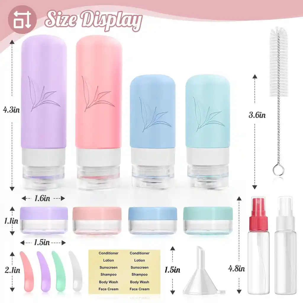 Botella Silicona Viaje Cosmetic