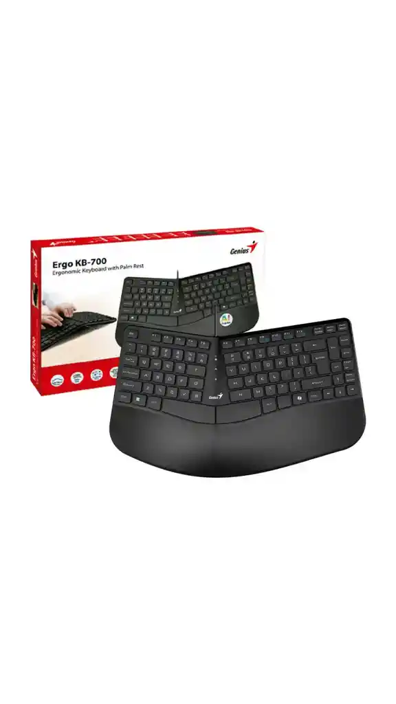 Teclado Usb Alambrico Ergonomico Genius Kb-700