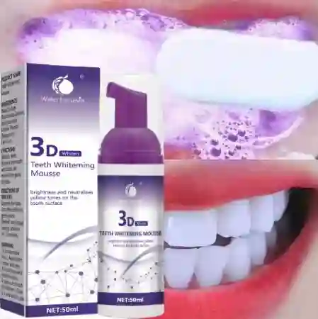 Pasta De Dientes En Mousse 3d, 50ml, Blanqueamiento Dental
