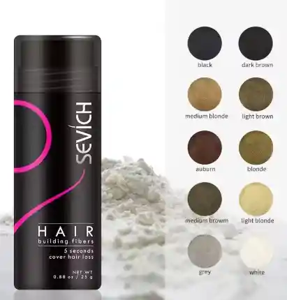 Fibras Capilares Color Dark Brown 25g En Polvo Para La Caída Del Cabello