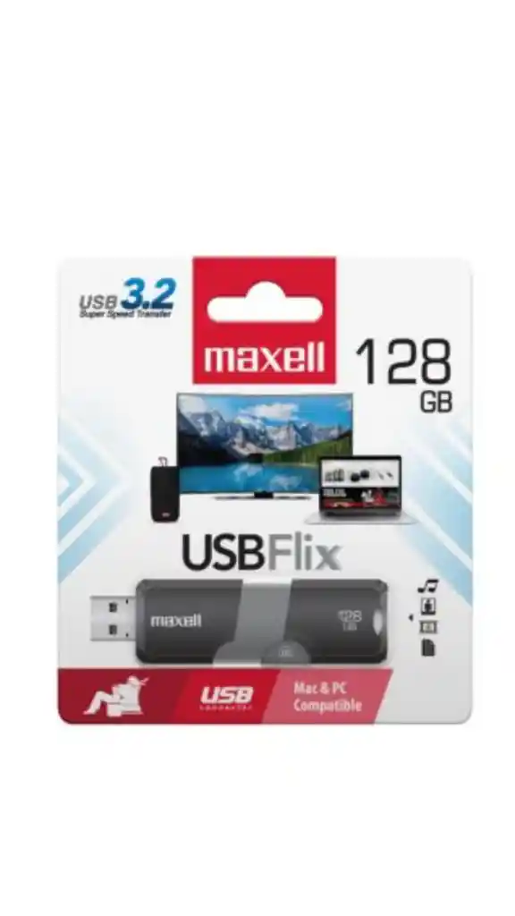 Memoria Usb 3.2 128gb Maxell Usbf-128 – Almacenamiento Portátil De Alta Velocidad