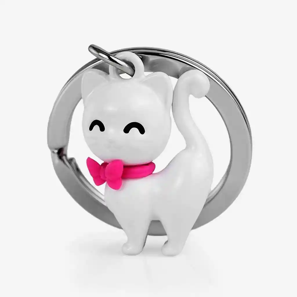Llavero Gato Blanco