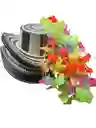 12 Sombreros Carton Y 12 Collares Fiestas Hora Loca Eventos Multicolores