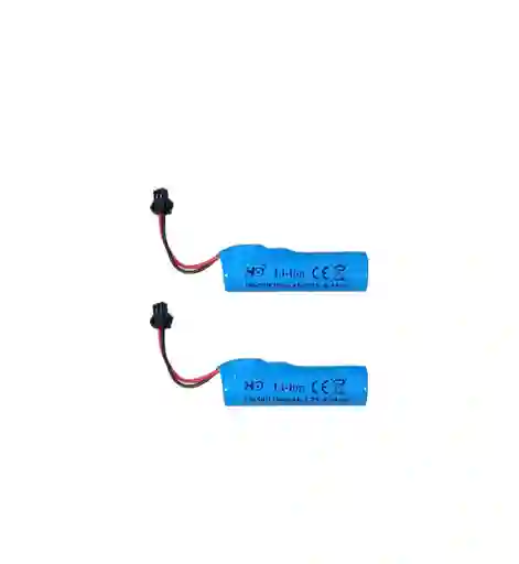 Bateria Litio Recargable 18650 Con Conector X 2 Bat