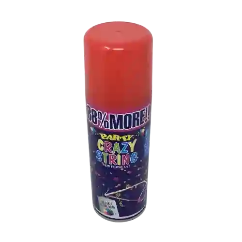 Serpentina En Spray Color Rojo 250 Ml