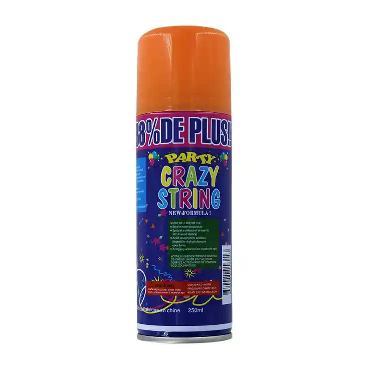 Serpentina En Spray Color Naranja 250 Ml