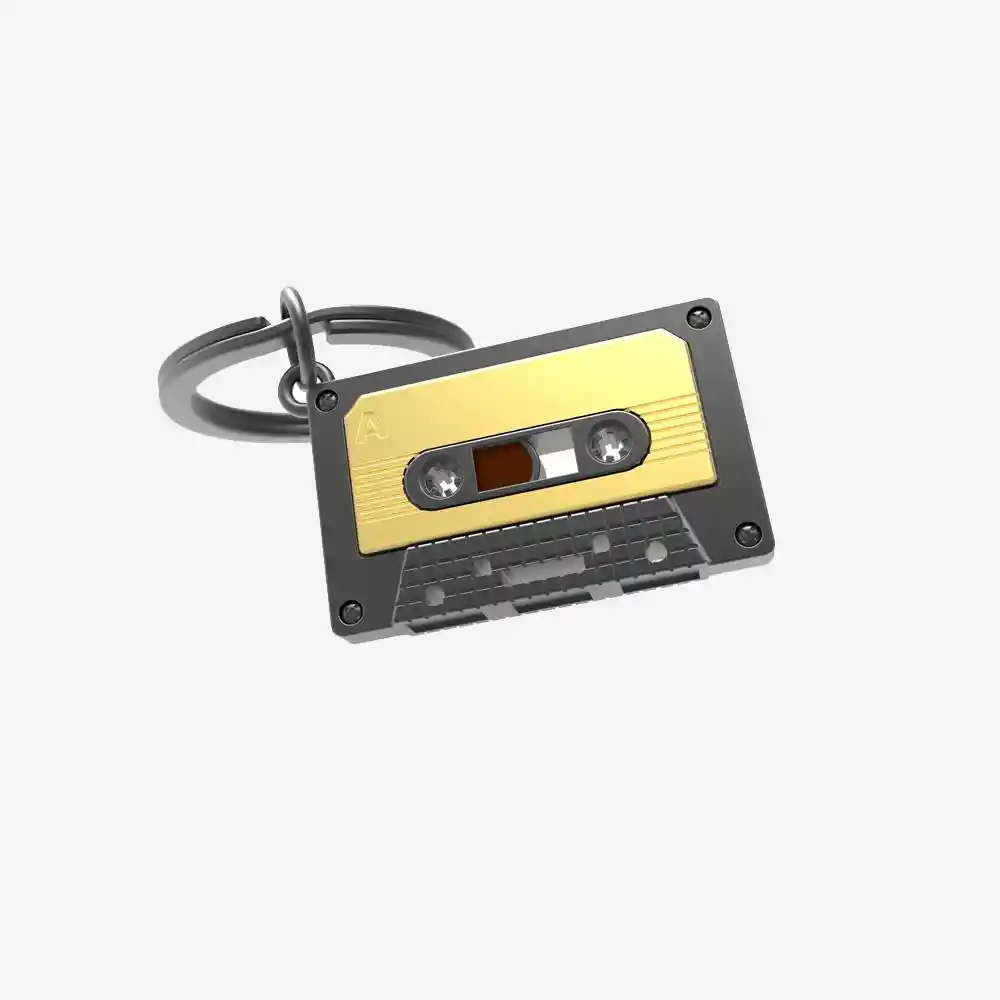 Llavero Cassette Negro